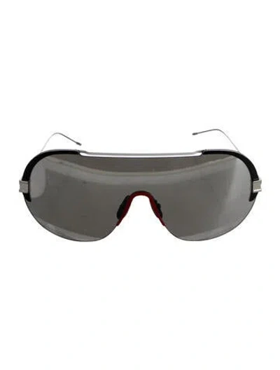 Pre-owned Thom Browne Shield Tinted Sunglasses In Grey