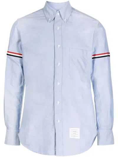 THOM BROWNE THOM BROWNE RWB STRIPE COTTON SHIRT CLOTHING