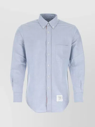 Thom Browne Shirt Cotton Collar Button-down In Blue