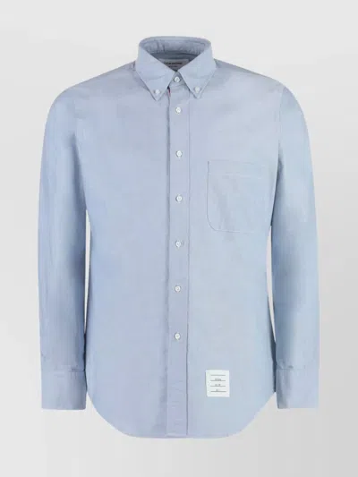 THOM BROWNE SHIRT COTTON COLLAR BUTTON-DOWN