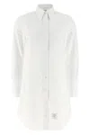 Thom Browne Short Button-down Blouse In White