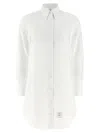 Thom Browne Short Button-down Blouse In White