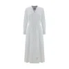 Thom Browne Pleated Cotton-poplin Midi Shirt Dress