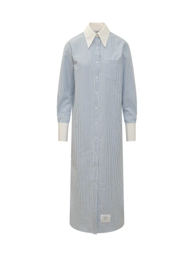 Thom Browne Chemisier Dress In Blue