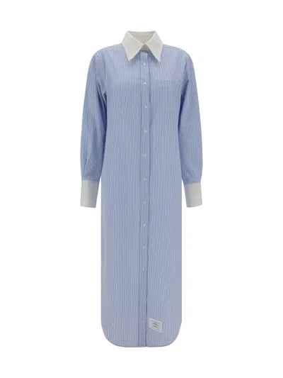 Thom Browne Chemisier Dress In Blue