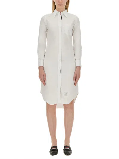 Thom Browne Shirt Dress In White