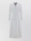 Thom Browne Pleated Cotton-poplin Midi Shirt Dress