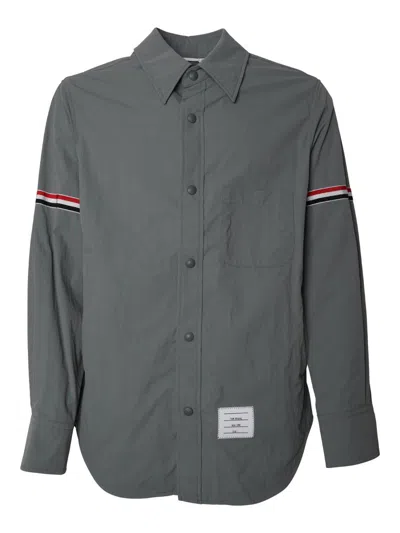 Thom Browne Shirt-jacket Armband Clothing In Grey