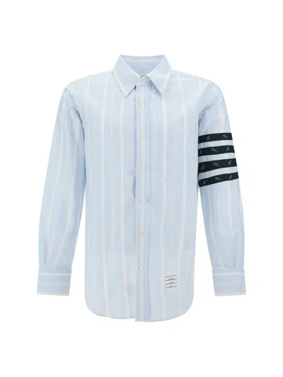 Thom Browne Shirt In Light Blu