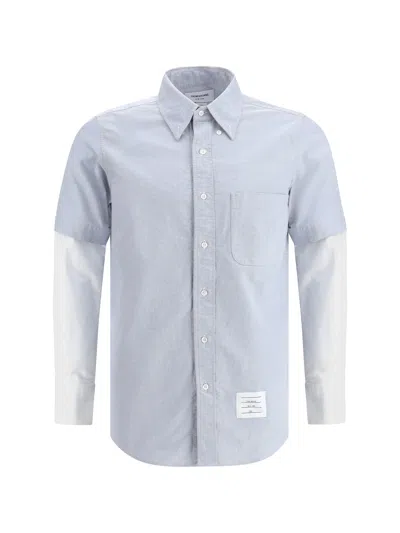 Thom Browne Shirt In Light Blue