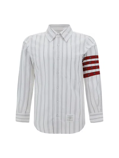 Thom Browne Shirt In Med Grey