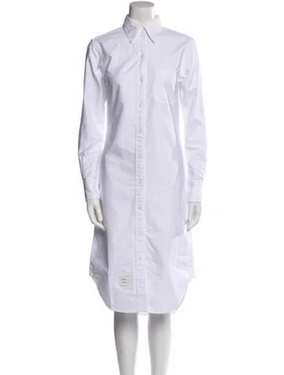 Pre-owned Thom Browne Shirt Midi Length Dress In Multi