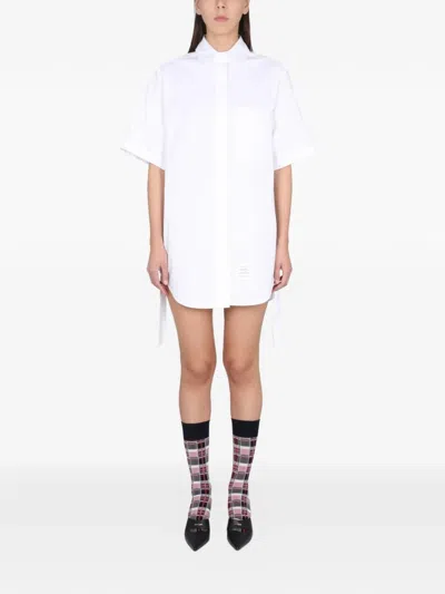 Thom Browne Shirt Mini Dress In Black