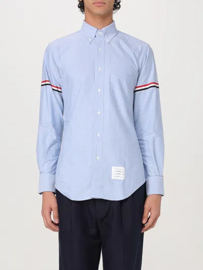 Thom Browne Classic Oxford Button Down Shirt In Light Blue