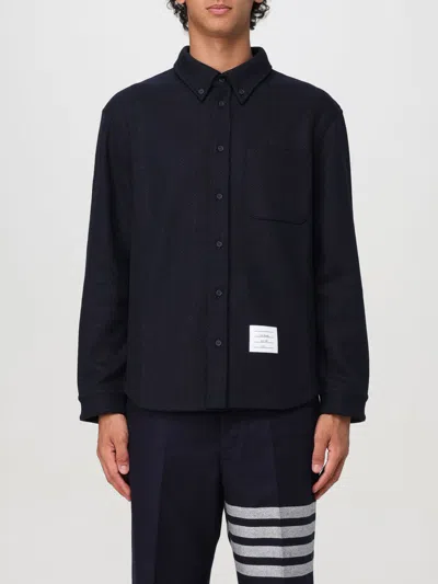 THOM BROWNE SHIRT THOM BROWNE MEN COLOR BLUE,F82522009