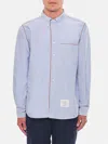 Thom Browne 'oxford Signature Striped Shirt In In Blau