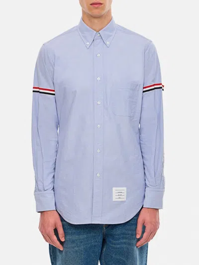 THOM BROWNE SHIRT THOM BROWNE MEN COLOR GNAWED BLUE,H11939011