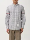 Thom Browne Plaid Shirt In Gray