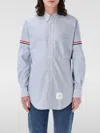 Thom Browne Shirt Striped Collar Button-down In Sky Blue