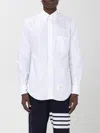 Thom Browne White Button-down Cotton Shirt In White