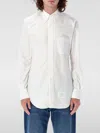 Thom Browne Signature Grosgrain Placket Shirt In Weiss