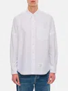 Thom Browne Rwb-stripe Cotton Shirt In Weiss