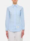 Thom Browne Classic Point Collar Shirt In Blau
