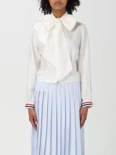 THOM BROWNE SHIRT THOM BROWNE WOMAN COLOR WHITE,G50260001