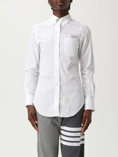 THOM BROWNE SHIRT THOM BROWNE WOMAN COLOR WHITE,H13780001