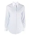 Thom Browne Gestreiftes Hemd In White