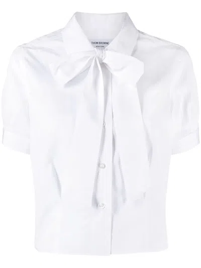 THOM BROWNE SHIRT WITH DECORATION