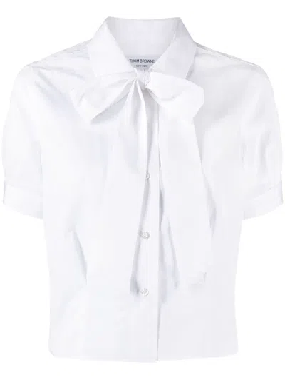Thom Browne Shirt With Decoration In White