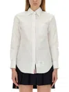 Thom Browne Button-up Shirt With Pointed Collar In Multi