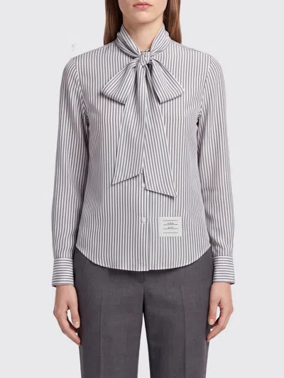 Thom Browne Shirt Woman Color Grey In Multi
