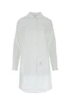 Thom Browne Open Back Twisted Shirt In 100