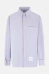 Thom Browne Camicia Button Down Con Finiture In Gros Grain