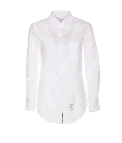 Thom Browne Cotton Poplin Shirt In White