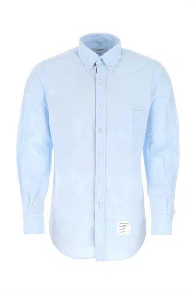 Thom Browne Oxford-cloth Pocket Shirt In Blue