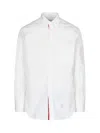 Thom Browne Signature Grosgrain Placket Shirt In White