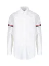 Thom Browne Rwb Cotton Shirt In White