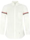 Thom Browne Cotton Shirt With Chest Pocket And Cuffed Sleeves