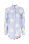 Thom Browne Polkadot Print Silk Shirt In 480