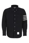 Thom Browne Flannel 4-bar Shirt In Blue