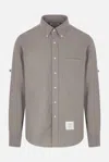 Thom Browne Chemise Ample En Coton In Grey