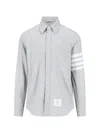 Thom Browne 4-bar Detail Shirt In Grey