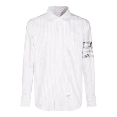 Thom Browne Shirts Med Grey In White