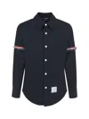 Thom Browne Full-length Jacket In Blue