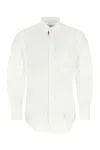 Thom Browne Signature Grosgrain Placket Shirt In White