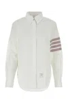 Thom Browne 4-bar Long-sleeved Shirt In White
