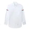 Thom Browne Armband Oxford Shirt White In White